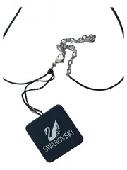 Vorschaubild 2 von Halskette Damen Elegant Schwarz Metall Strasssteine
