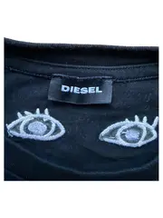 Vorschaubild 4 von Herren T-Shirt Gr. L Schwarz Damn Your Eyes Stickerei Streetwear