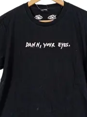 Vorschaubild 2 von Herren T-Shirt Gr. L Schwarz Damn Your Eyes Stickerei Streetwear