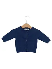 Vorschaubild 1 von Baby Strickjacke Mädchen Junge Gr. 56 Blau Basic