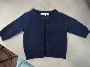 Vorschaubild 4 von Baby Strickjacke Mädchen Junge Gr. 56 Blau Basic