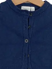 Vorschaubild 3 von Baby Strickjacke Mädchen Junge Gr. 56 Blau Basic