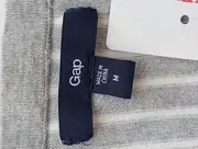 Vorschaubild 3 von Damen Pullover Gr. 38/M Grau Gestreift V-Ausschnitt Langarm