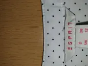 Vorschaubild 6 von Damen Bluse Gr. 38 M Weiß Punkte Casual 3/4-Arm