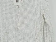 Vorschaubild 5 von Damen Bluse Gr. 38 M Weiß Punkte Casual 3/4-Arm
