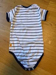 Vorschaubild 2 von Baby Body gestreift Gr. 62 Mehrfarbig mit Teddy-Applikation