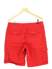 Vorschaubild 2 von Damen Cargo Shorts Gr. 44 Rot Casual Streetwear Baumwolle