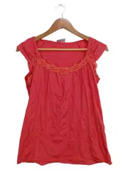 Vorschaubild 1 von TAIFUN Collection Damen Top Gr. 40 Rot Spitzendetails Feminin