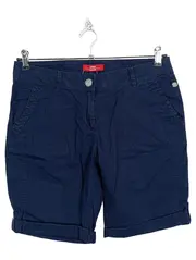 Vorschaubild 2 von SMART SHORT Damen Cargo Shorts Blau Gr. 38 Casual Uni Knopf