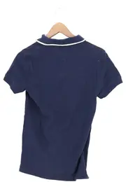 Vorschaubild 2 von Poloshirt Kinder Jungen Gr. 128 (XS) Blau Schriftzug