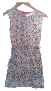 Vorschaubild 1 von Mädchen Sommerkleid Gr. 140 Mehrfarbig Casual Blumen Flamingo