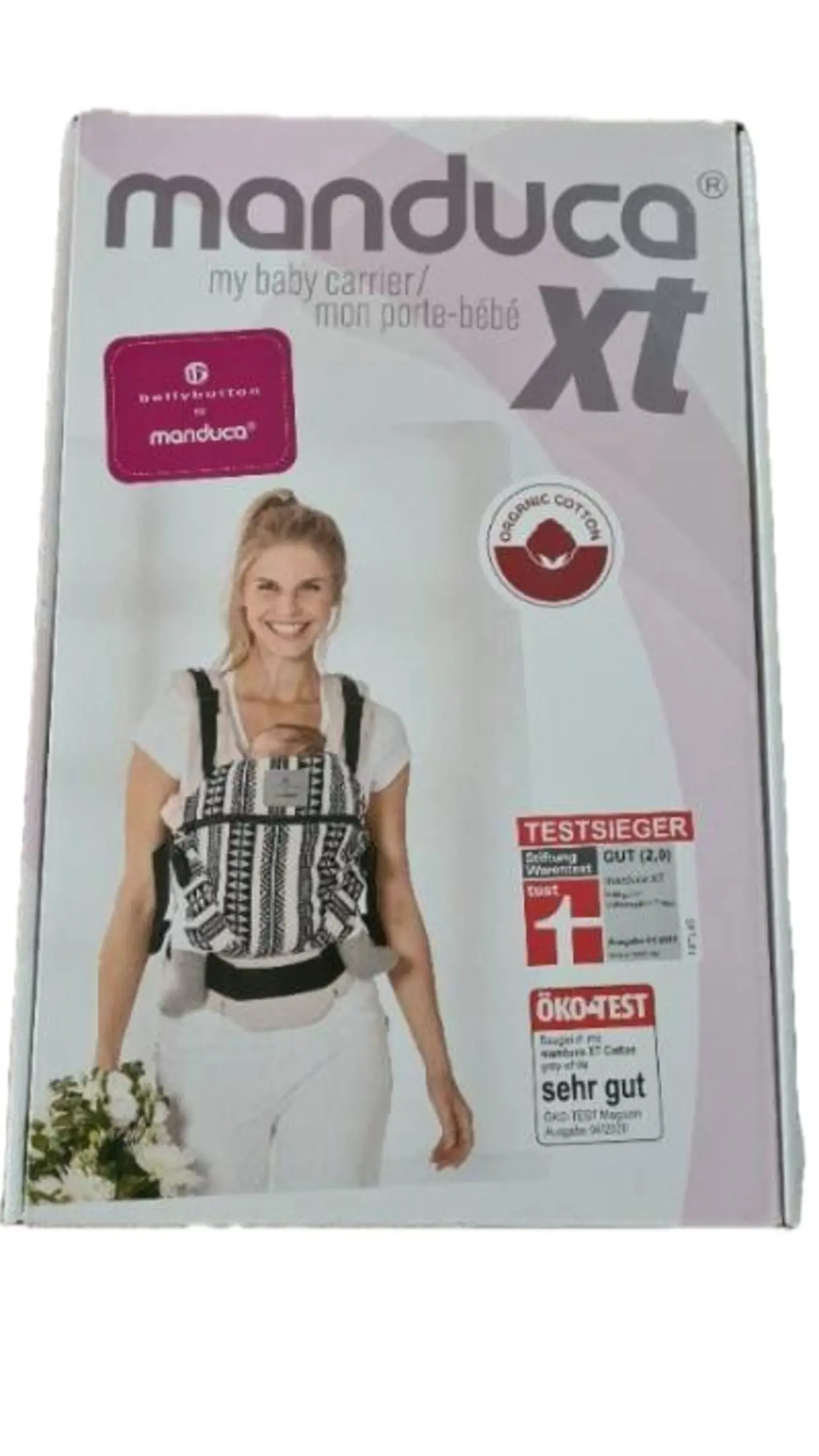 MANDUCA Babytrage XT Mehrfarbig Baumwolle Tragesystem Baby Kleinkind