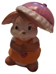 Vorschaubild 1 von Ostern Hase Dekofigur Porzellan Mehrfarbig 5 cm