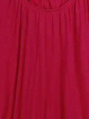 Vorschaubild 4 von Damen Langarmshirt Pink Gr. 42/XL Casual Metallic-Look