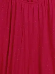 Vorschaubild 5 von Damen Langarmshirt Pink Gr. 42/XL Casual Metallic-Look