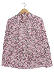 Vorschaubild 1 von Damen Hemdbluse Gr. 40 L Mehrfarbig Gemustert Casual Baumwolle