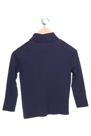 Vorschaubild 2 von Langarmshirt Kinder Gr. 128 Blau Rollkragen Logo Casual