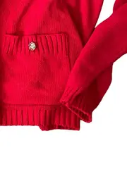 Vorschaubild 4 von Damen Strickjacke Rot Gr. 42/XL Casual Cardigan Langarm