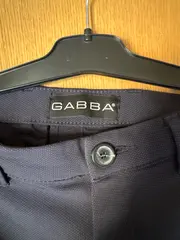 Vorschaubild 4 von Herren Stoffhose Modern Blau Gr. M Reißverschluss-Details