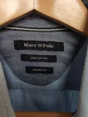 Vorschaubild 2 von Herren Freizeithemd Blau Gr. 54/XXL Baumwolle Casual