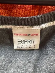 Vorschaubild 6 von Damen Strickjacke Gr. 34 Grau Casual V-Ausschnitt Cardigan