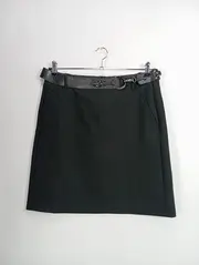 Vorschaubild 2 von TAIFUN Minirock Damen Gr. 40/L Schwarz Elegant Business Rock