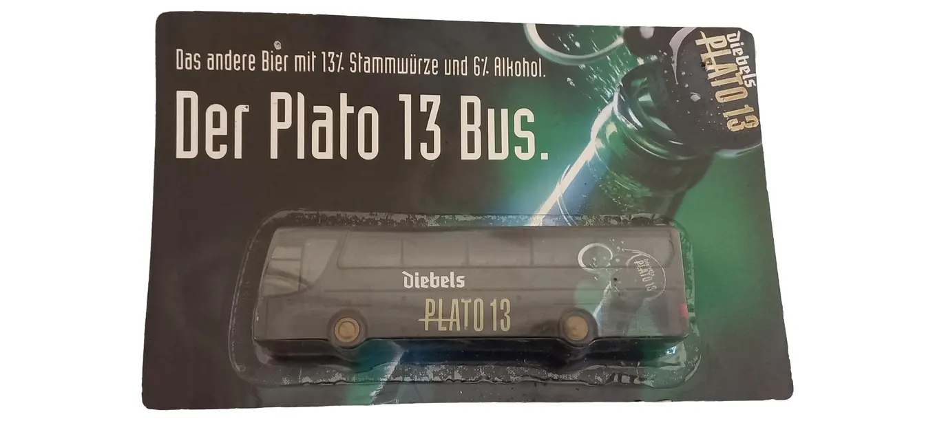 DIEBELS Plato 13 Bus Modellfahrzeug Reisebus Sammler 13.5cm Schwarz