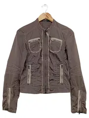 Vorschaubild 1 von Damen Sweatjacke Gr. 34/XS Braun Vintage Streetwear