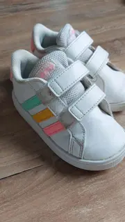 Vorschaubild 2 von Sneaker low Mädchen Gr. 22 Weiß Casual Klettverschluss