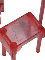Vorschaubild 3 von Schminktisch mit Spiegel Hocker Puppenzubehör Kinder Modisch Mehrfarbig