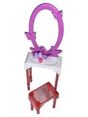 Vorschaubild 1 von Schminktisch mit Spiegel Hocker Puppenzubehör Kinder Modisch Mehrfarbig