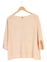 Vorschaubild 2 von Bluse Damen 44/L Beige Casual Streetwear Strass Schriftzug
