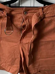 Vorschaubild 3 von Damen Paperbag Shorts Gr. 38 Orange Casual