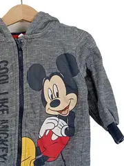 Vorschaubild 2 von Baby Mickey Mouse Kapuzenjacke Kinder Gr. 92 Grau Reißverschluss