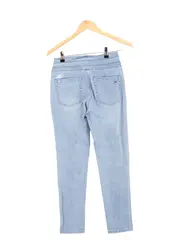 Vorschaubild 2 von AMY BY Damen Mom Jeans Gr. 36/S Blau Stickerei Casual