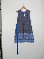 Vorschaubild 2 von Damen Freizeitkleid Gr. 40 Blumenmuster Mehrfarbig Casual Viskose