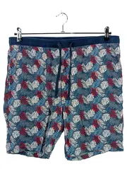 Vorschaubild 1 von Herren Badeshorts Blattmuster Gr. L Blau