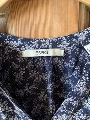 Vorschaubild 2 von Damen Bluse XS Blau Casual Blumenmuster Viskose Langarm