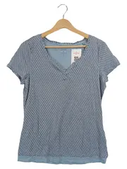 Vorschaubild 1 von Damen T-Shirt Gr. 36/S Blau Grafisch Casual