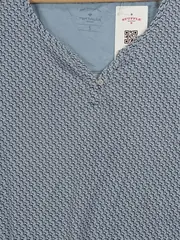 Vorschaubild 2 von Damen T-Shirt Gr. 36/S Blau Grafisch Casual