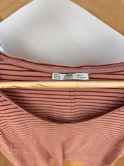 Vorschaubild 2 von Damen T-Shirt Gestreift Mehrfarbig Gr. 38/M Casual Baumwolle