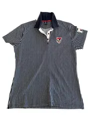 Vorschaubild 1 von Jeans Damen Poloshirt Gr. 38/M Blau Weiß Gestreift