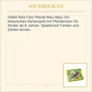 Vorschaubild 2 von Kartenspiel Pferde Mau Mau Ratz Fatz Kinderspiel Familienspiel