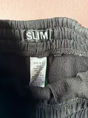 Vorschaubild 3 von Jogginghose Kinder Gr. 110 Schwarz Slim Fit Baumwolle