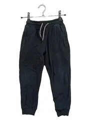 Vorschaubild 1 von Jogginghose Kinder Gr. 110 Schwarz Slim Fit Baumwolle