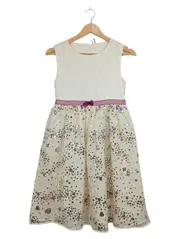 Vorschaubild 1 von Mädchen Festkleid Gr. 152 Pailletten Herzen Beige Rosa Elegant