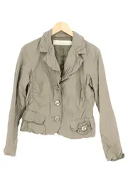 Vorschaubild 1 von Damen Leichte Jacke Blazer Gr. 38 Grau Business Casual Baumwolle