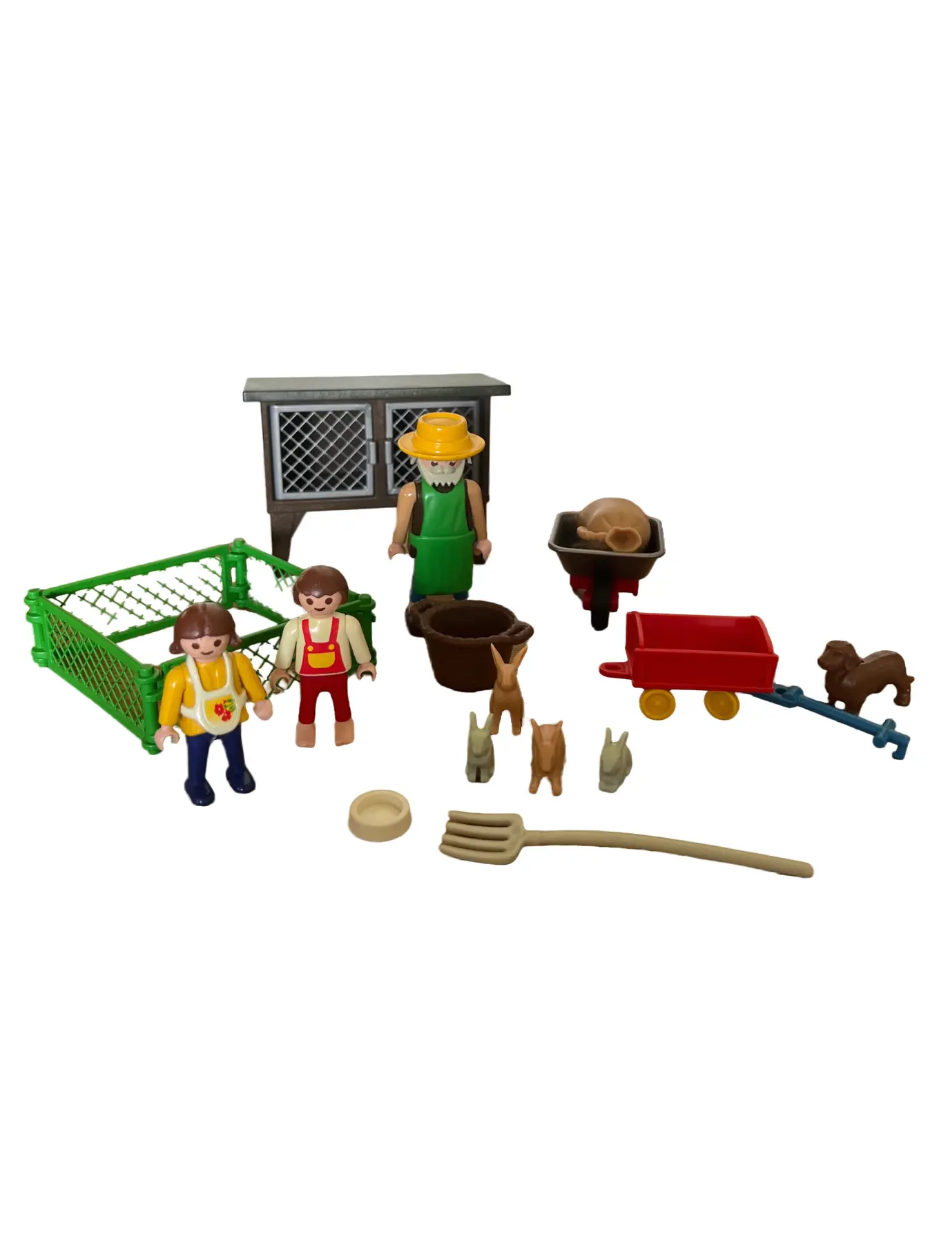 PLAYMOBIL Bauernhof Set mit Figuren Tieren Kinder Spielzeug Mehrfarbig