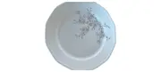 Vorschaubild 1 von Suppenteller Klassisch Weiß Blumenmuster Porzellan 28cm