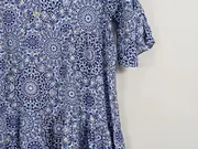 Vorschaubild 3 von Damen Sommerkleid Gr. 40/L Blau gemustert Casual